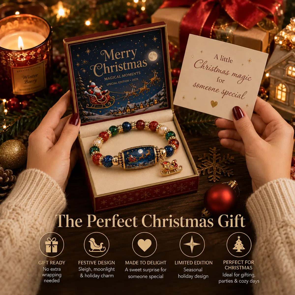 🎄 Limited Edition: ‘A Christmas Carol’ Pearl Bracelet Set | Jewellery as a Christmas present