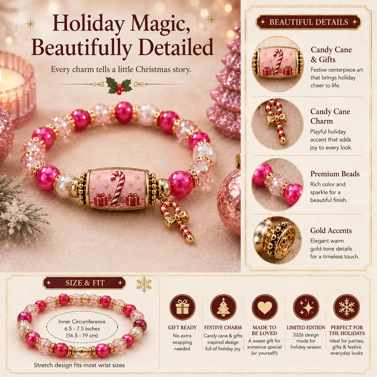 🎄 Limited Edition: ‘A Christmas Carol’ Pearl Bracelet Set | Jewellery as a Christmas present