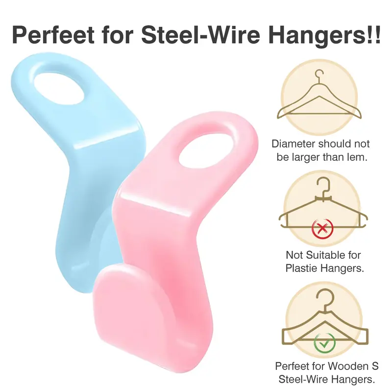 ✨Limited-time offer, 50% off✨ Space-saving coat hooks, pack of 20