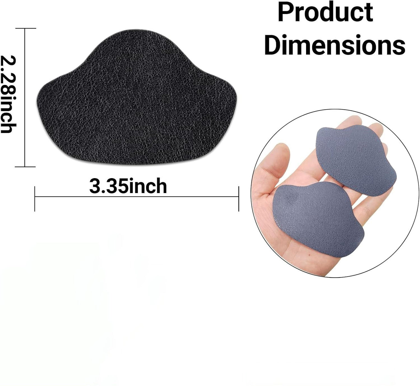 👟Multicoloured, self-adhesive microfibre leather patches (pack of 6)