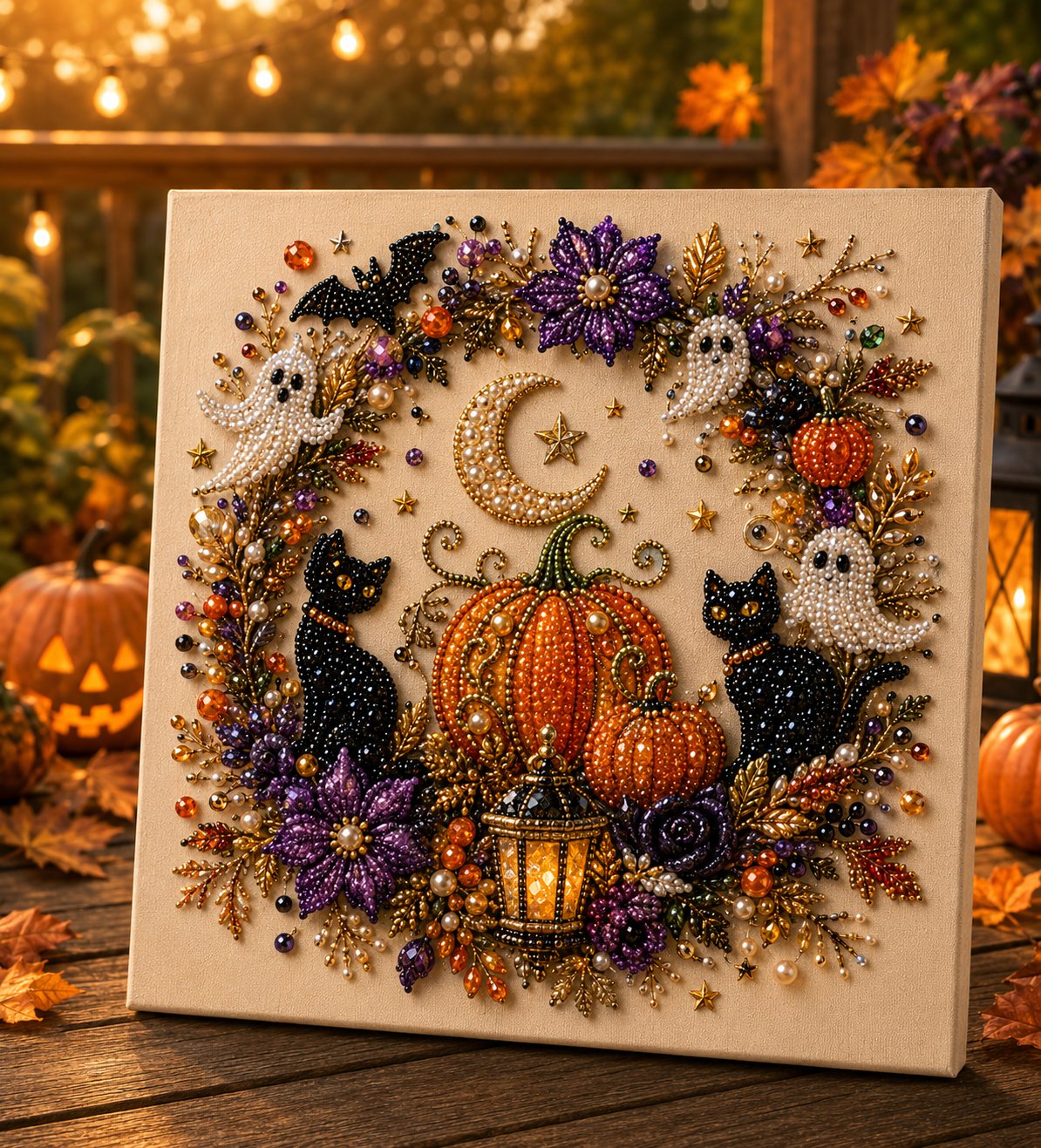 🔥 Last day of the 49% discount – 👻✨ Halloween bead art DIY kit – Turn little beads into spooky-sweet magic (📦 Buy 2, get free delivery)