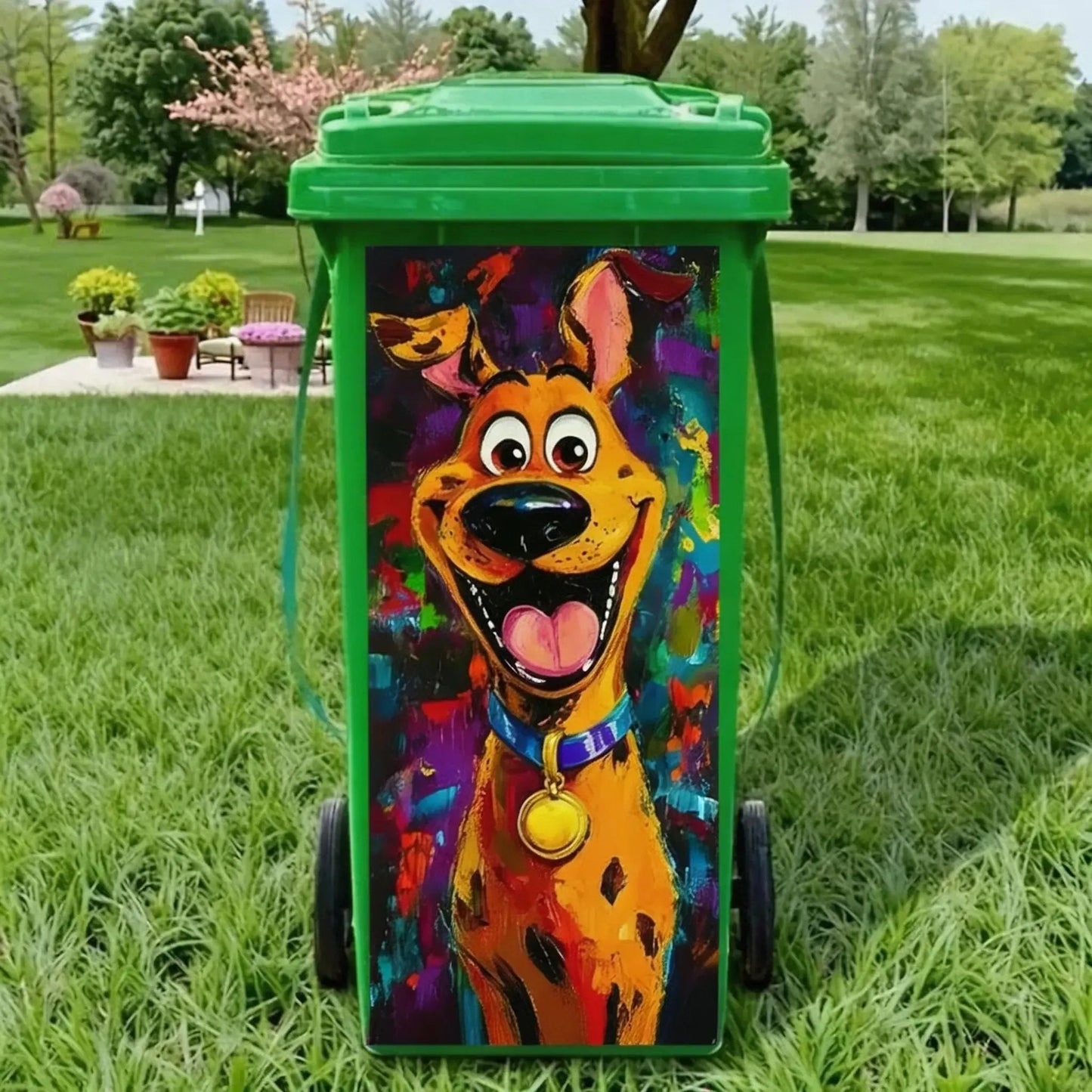 🦒🐯Creative bin sticker with colourful cartoon design✨