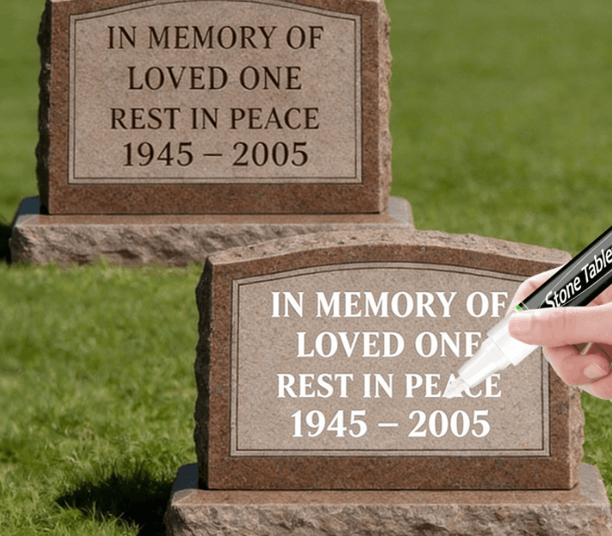 🐦Golden Tombstone Marker Pen for Restoring Faded Grave Inscriptions