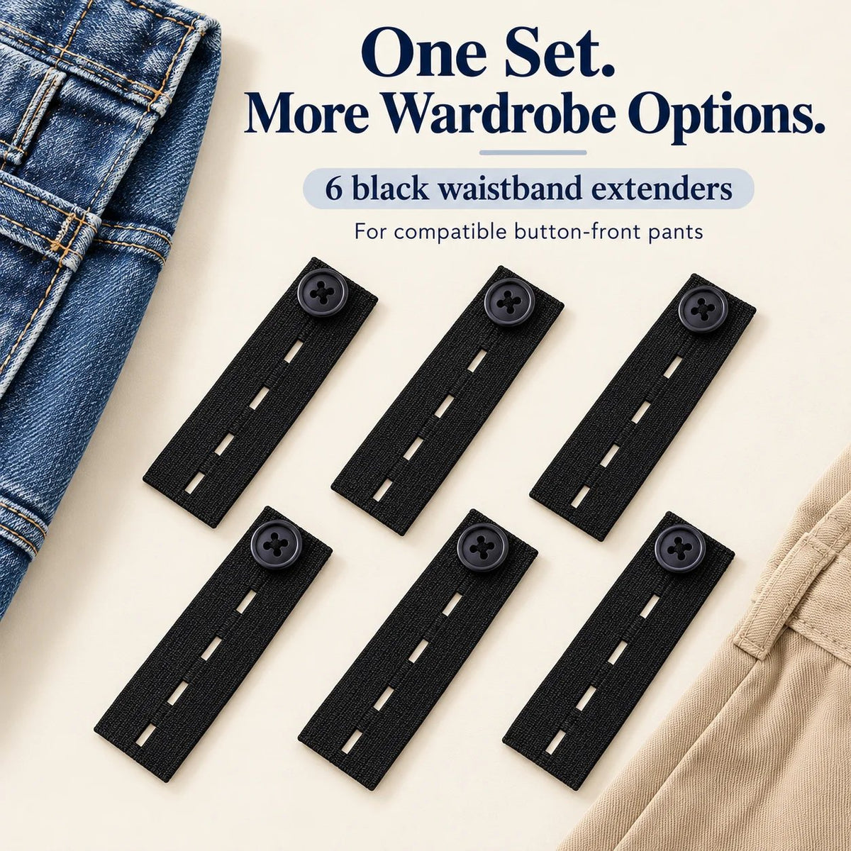 👖  Buttons for extending the elasticated waistband – Adjustable comfort