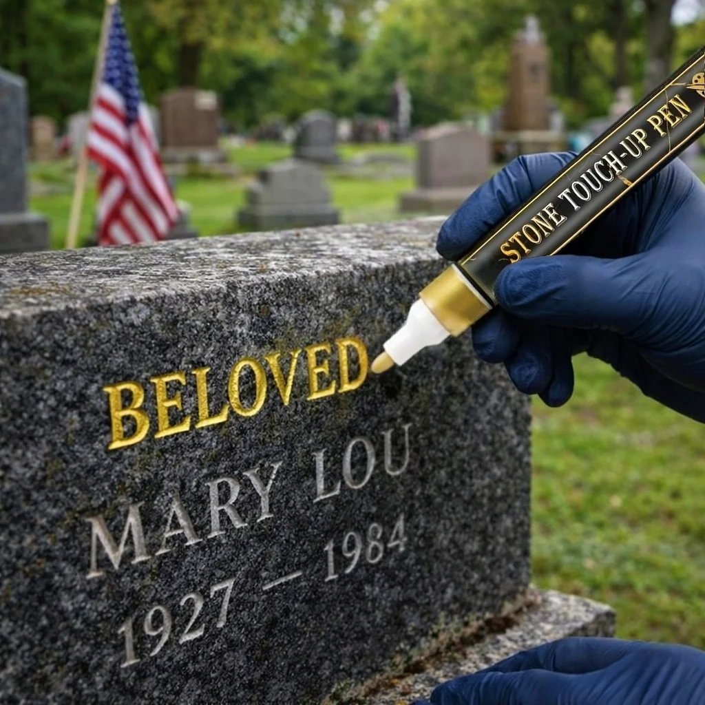 🐦Golden Tombstone Marker Pen for Restoring Faded Grave Inscriptions