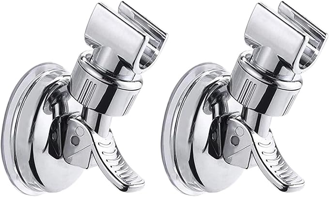 Adjustable Shower Head Holder - Removable Shower Head Holder with Suction Cup - No Drilling Shower Head Holder