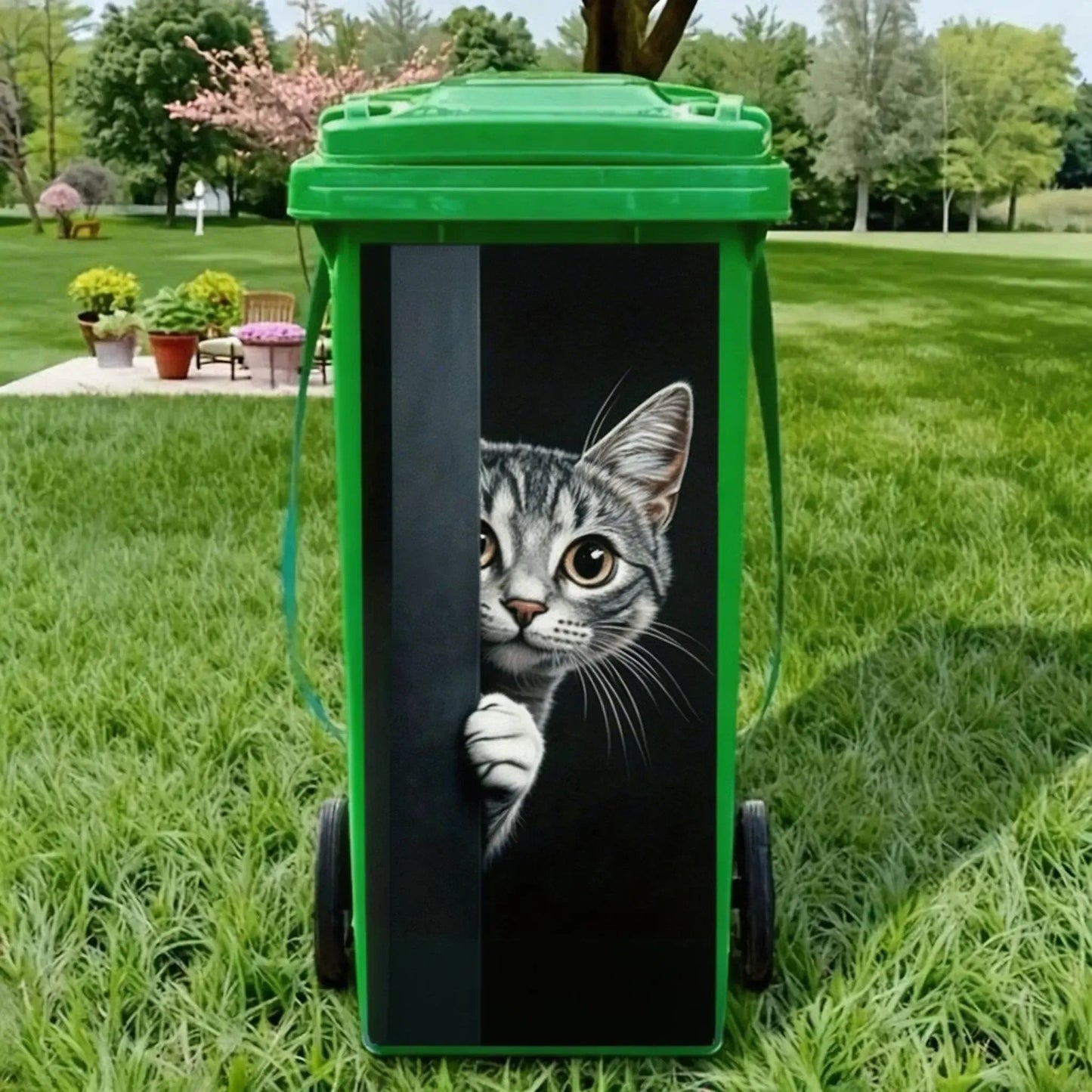 🦒🐯Creative bin sticker with colourful cartoon design✨