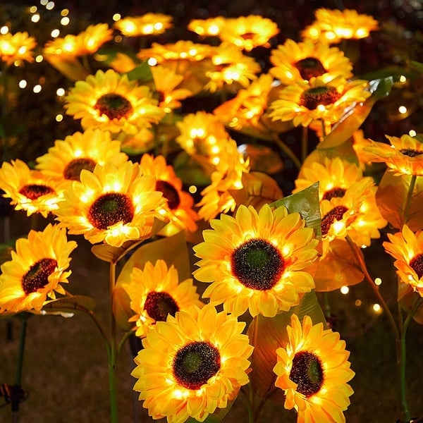 🌻60% OFF! ☀️ Waterproof solar-powered lamps – Realistic petals, IP65 weatherproof and automatically light up for 8–12 hours ☀️🌻