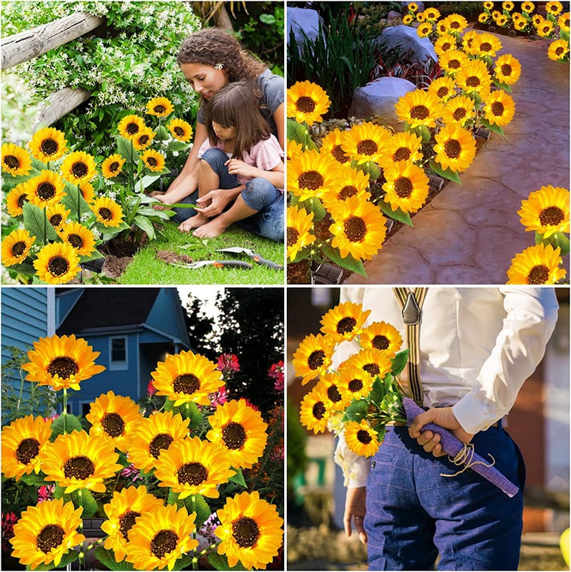 🌻60% OFF! ☀️ Waterproof solar-powered lamps – Realistic petals, IP65 weatherproof and automatically light up for 8–12 hours ☀️🌻