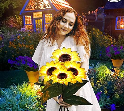 🌻60% OFF! ☀️ Waterproof solar-powered lamps – Realistic petals, IP65 weatherproof and automatically light up for 8–12 hours ☀️🌻