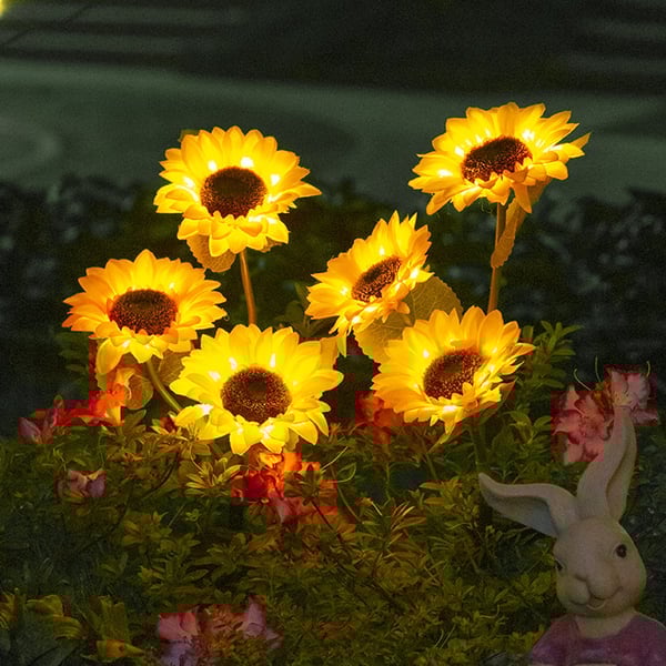🌻60% OFF! ☀️ Waterproof solar-powered lamps – Realistic petals, IP65 weatherproof and automatically light up for 8–12 hours ☀️🌻