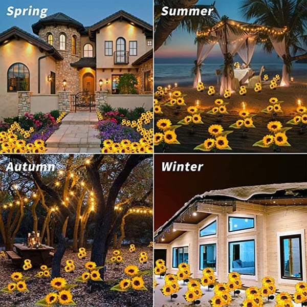 🌻60% OFF! ☀️ Waterproof solar-powered lamps – Realistic petals, IP65 weatherproof and automatically light up for 8–12 hours ☀️🌻