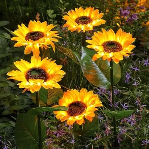 🌻60% OFF! ☀️ Waterproof solar-powered lamps – Realistic petals, IP65 weatherproof and automatically light up for 8–12 hours ☀️🌻