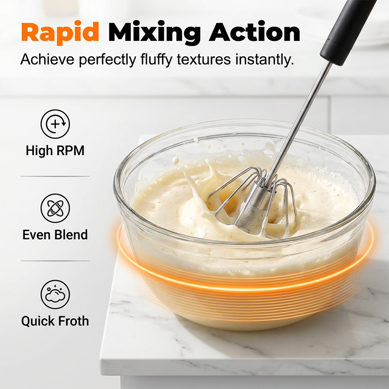 🍳 A handy kitchen aid! A whisk with a non-slip handle, made of stainless steel and hard-wearing, at an affordable price