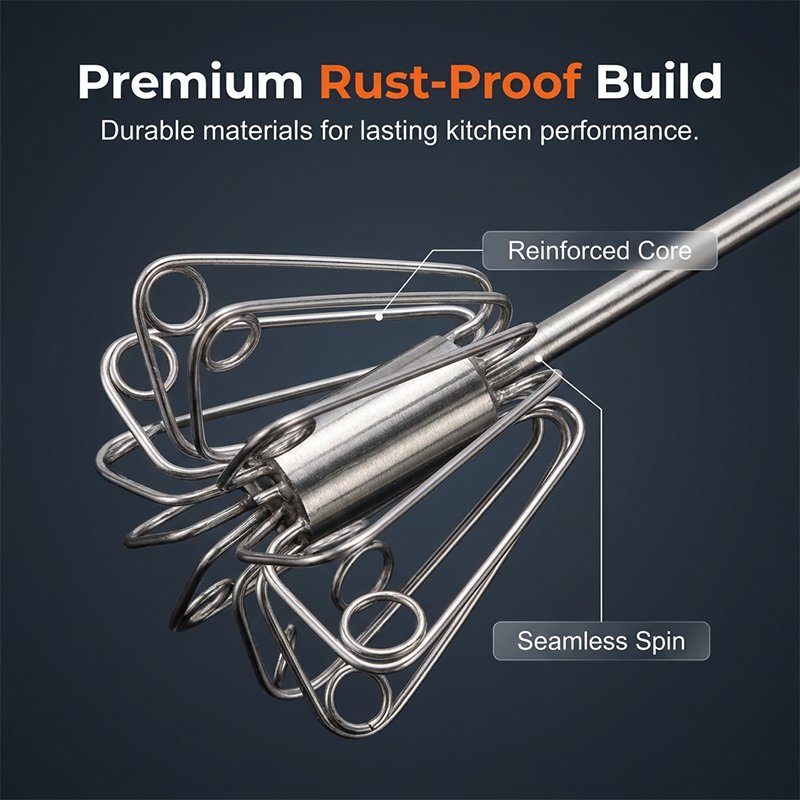 🍳 A handy kitchen aid! A whisk with a non-slip handle, made of stainless steel and hard-wearing, at an affordable price