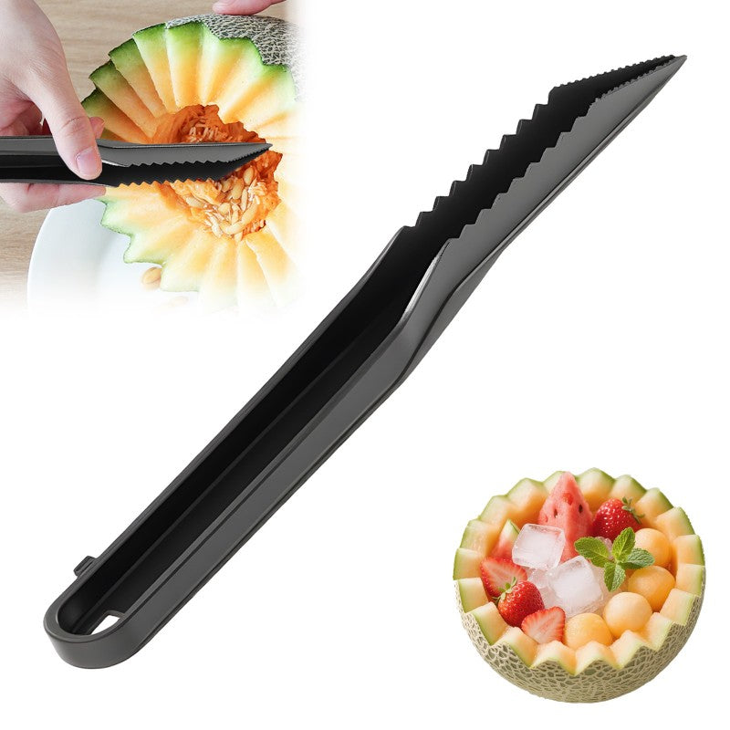 Spiral and V-shaped tool set for fruit decoration