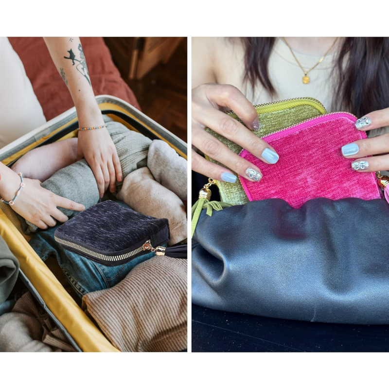 📢📢 50% OFF!! ⏰ Small zipped jewellery travel pouch – compact, easy to carry and perfect for rings, earrings and necklaces
