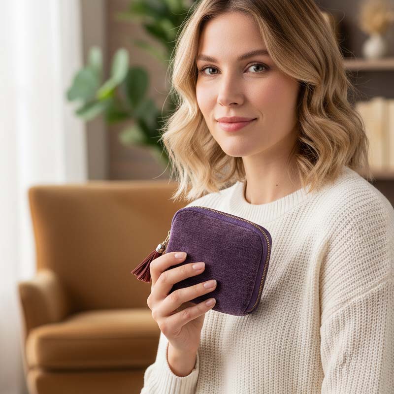📢📢 50% OFF!! ⏰ Small zipped jewellery travel pouch – compact, easy to carry and perfect for rings, earrings and necklaces