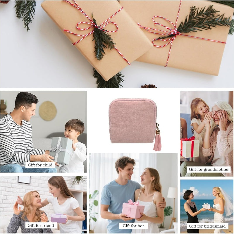 📢📢 50% OFF!! ⏰ Small zipped jewellery travel pouch – compact, easy to carry and perfect for rings, earrings and necklaces