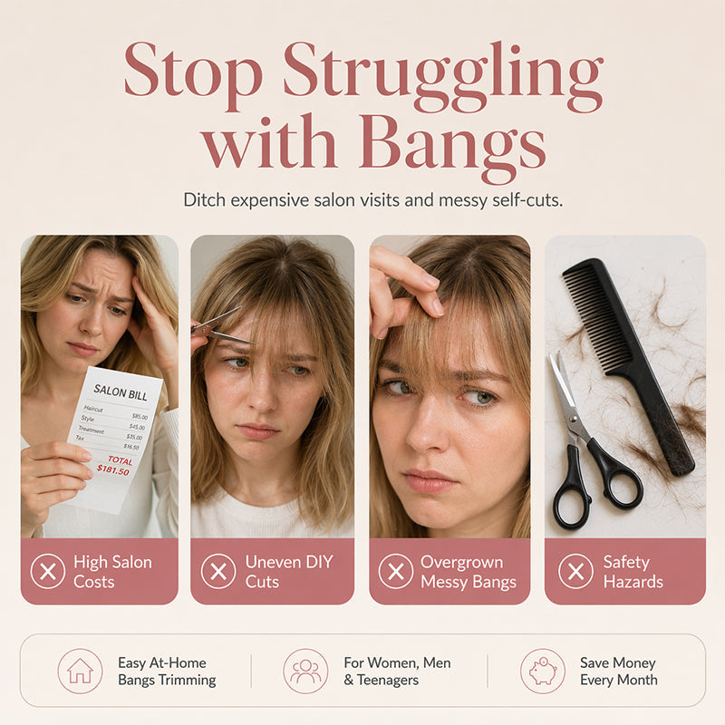 💥Buy 1 Get 1 Free - DIY Hair Thinning Comb – Adjustable Blade & Beginner-Friendly Design