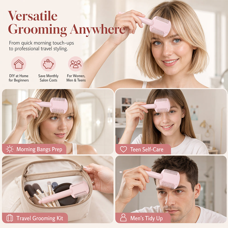 💥Buy 1 Get 1 Free - DIY Hair Thinning Comb – Adjustable Blade & Beginner-Friendly Design