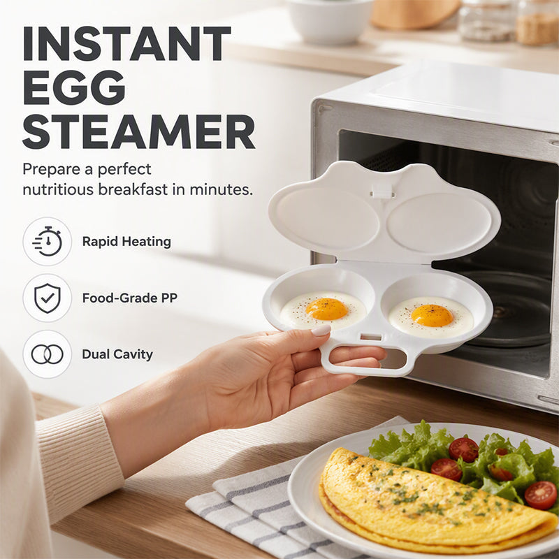 🎁New for 2026 – 50% off💥Microwave egg cooker with lid and handle