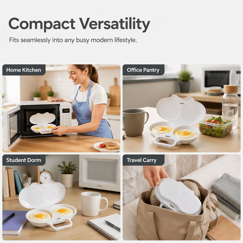 🎁New for 2026 – 50% off💥Microwave egg cooker with lid and handle